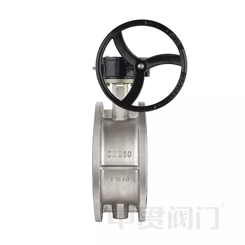 Válvulas de borboleta de flange de aço inoxidável