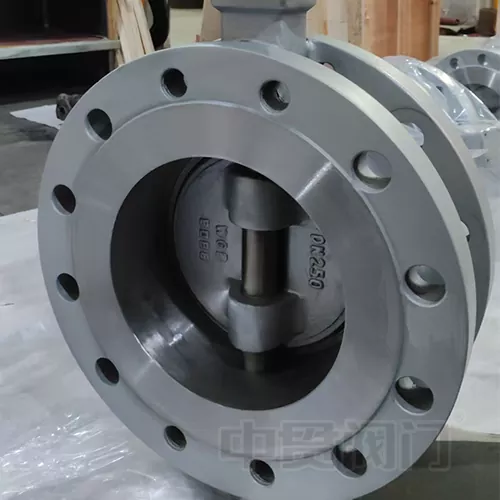 Válvula de borboleta de flange excêntrica tripla do WCB